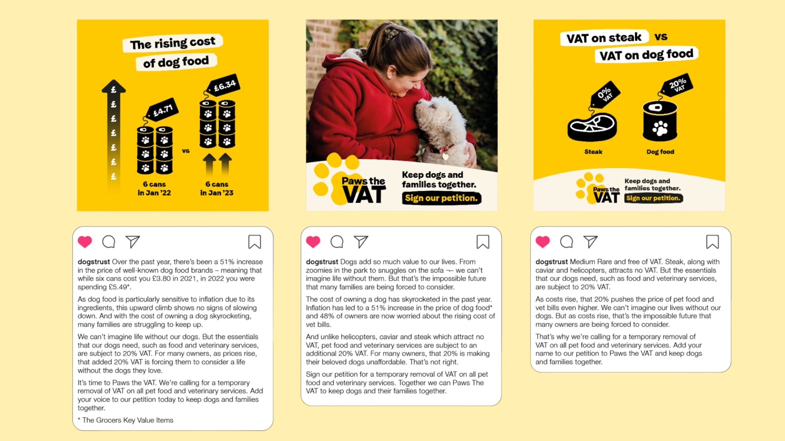 Paws the VAT social examples
